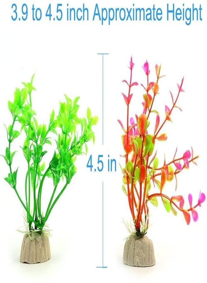 VAYINATO® Artificial Aquarium Plants - Pack of 5 Plastic Fish Tank Decorations | Random Colors | Safe for Freshwater & Saltwater Aquariums by Petzlifeworld - Image 4